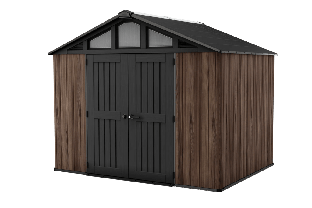 Keter Signature Summit 10x8 shed in rosewood