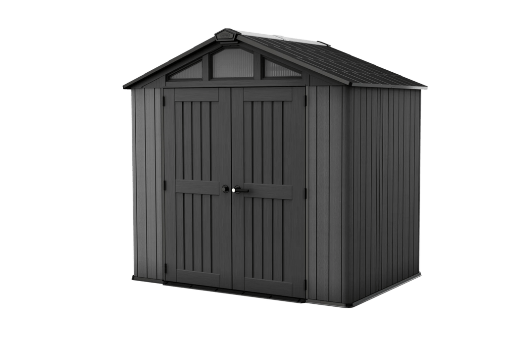 Keter Stronghold 8x6 shed in grey