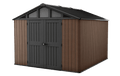 Keter Stronghold 10x11.5 shed in brown