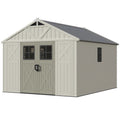 Patiowell 10x12 resin shed with skylight