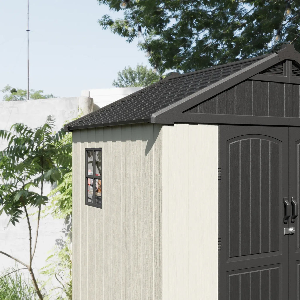 Patiowell 8x6 grey white with window