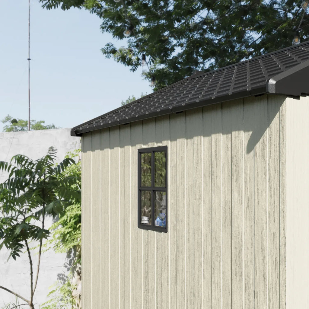 Patiowell 8x8 grey white with windows