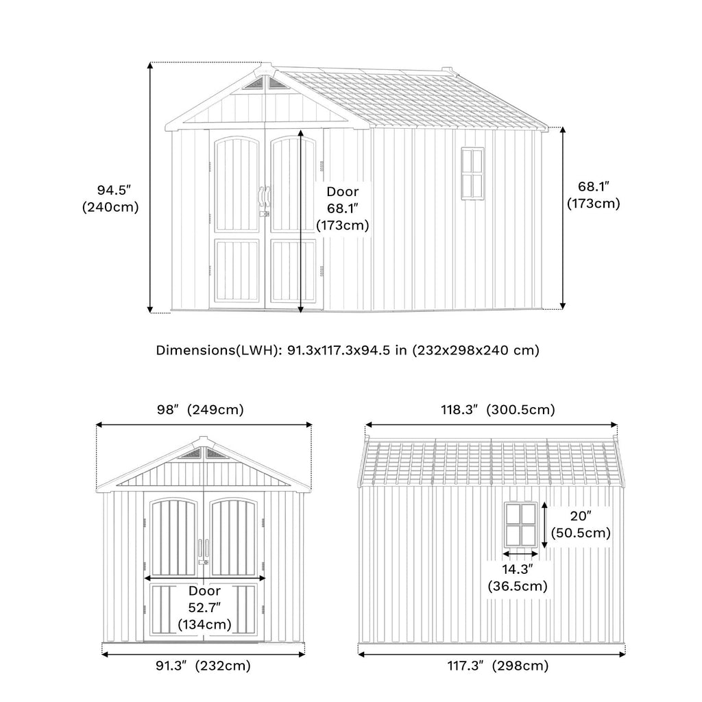 Patiowell 8x10 dimensions