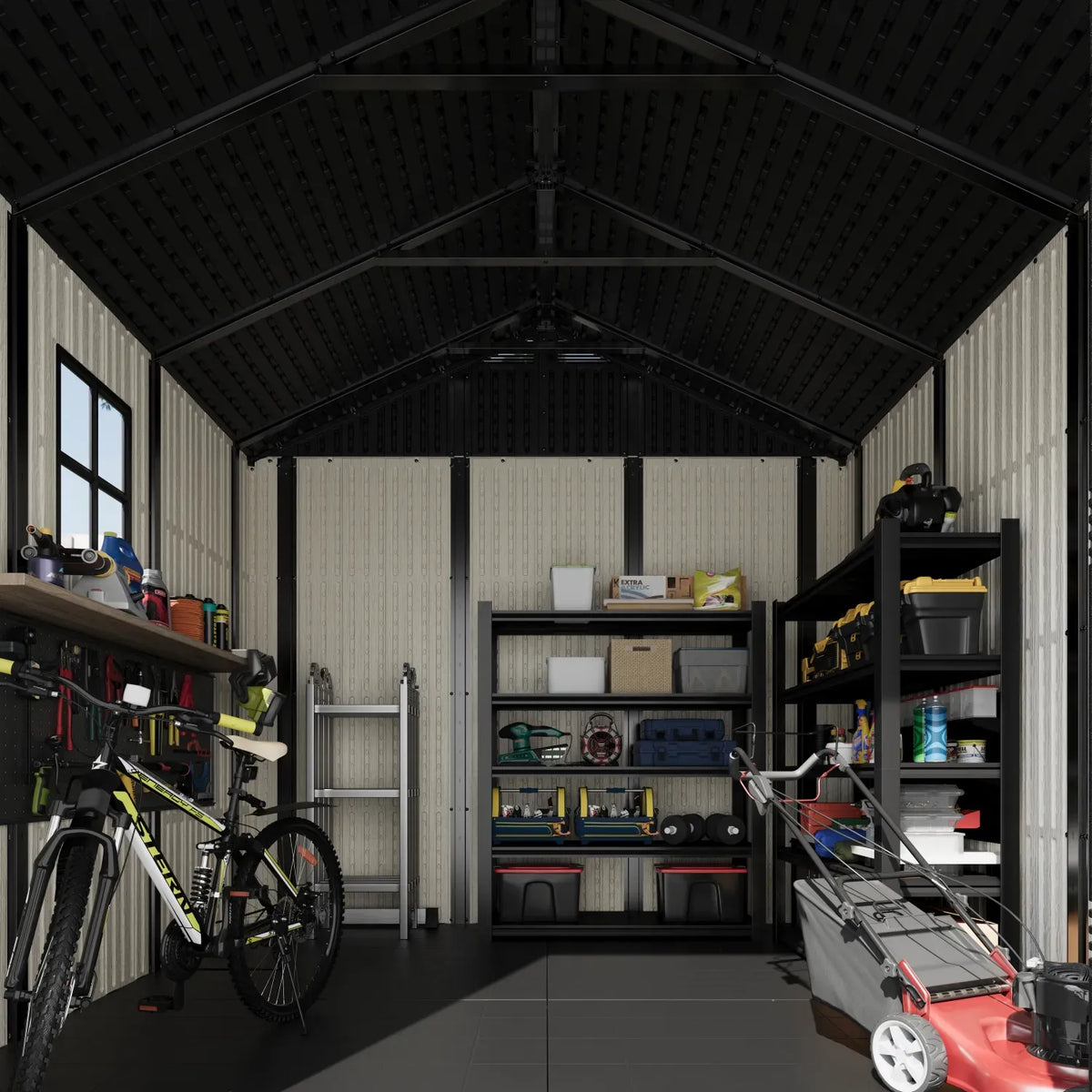 Patiowell 8x8 shed interior