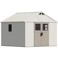 Patiowell 10x10 resin shed with skylight