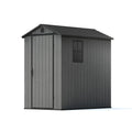 Patiowell Fit-it 4x6 bike store in dark grey