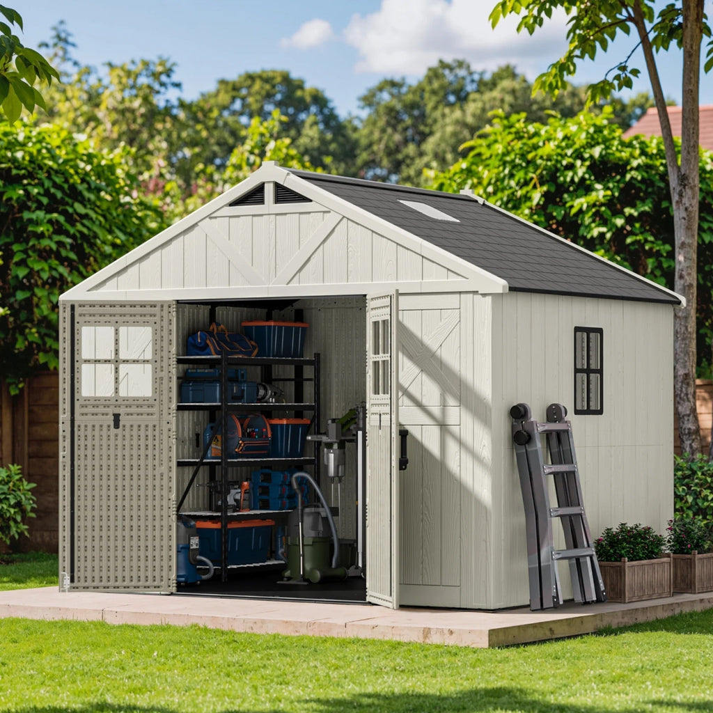 Patiowell 10x8 shed in a garden