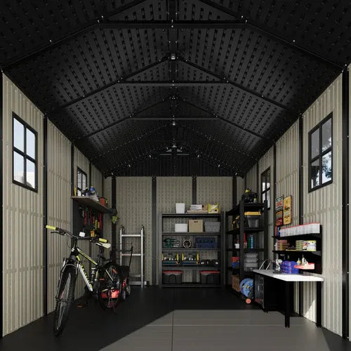 Patiowell 8x12 shed with bikes