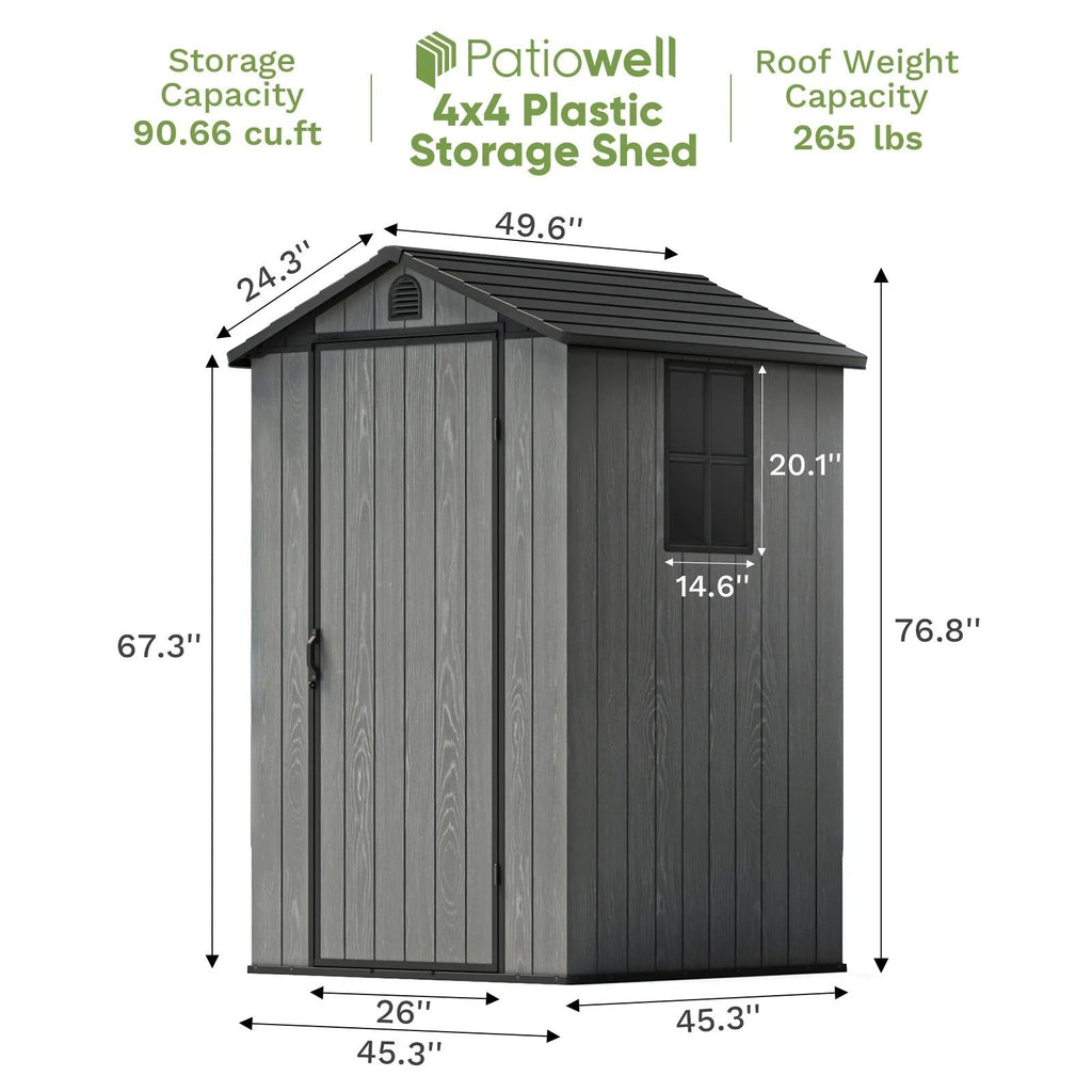 Patiowell 4x4 dimensions