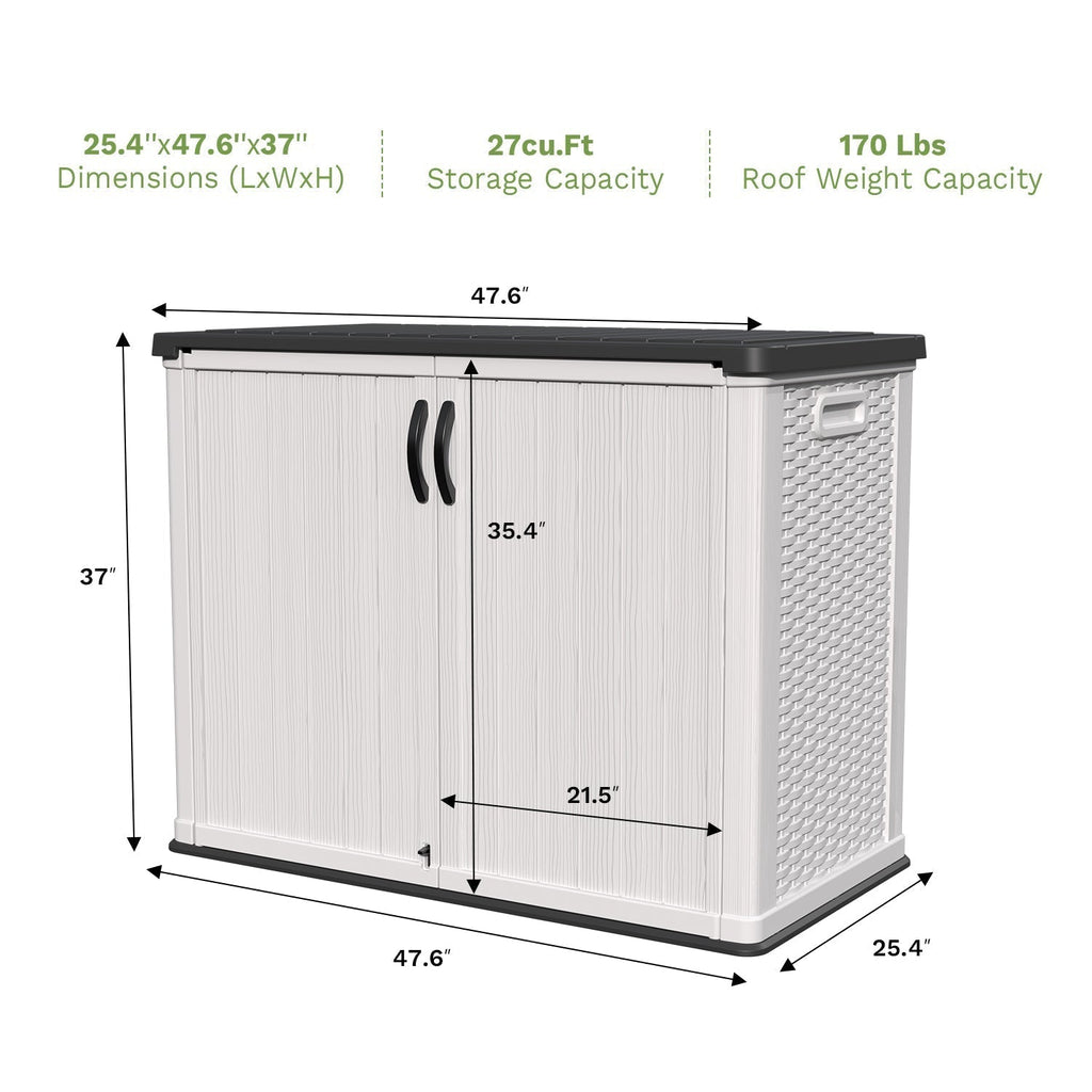 Patiowell 26 cu.ft cabinet dimensions