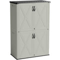 Patiowell 50 cu.ft outdoor storage cabinet in beige