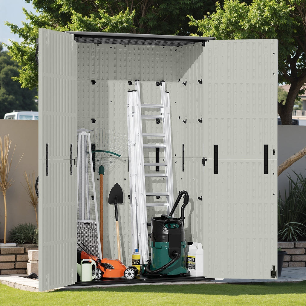 Patiowell 50 cu.ft beige cabinet open